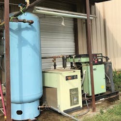 Figure 3. An outdoor compressor equipment installation, which makes the equipment susceptible to the sun and other ambient conditions. Figure 3. An outdoor compressor equipment installation, which makes the equipment susceptible to the sun and other ambient conditions.