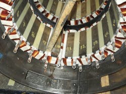 Figure 1. Connection end of an HPM stator. Figure 1. Connection end of an HPM stator.
