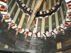 Figure 1. Connection end of an HPM stator.