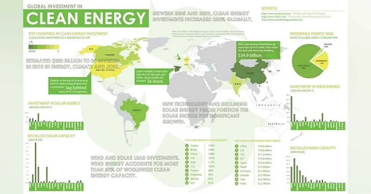 Clean Energy Stats Infographic: How we measure up: The U.S. and clean energy | Plant Services
