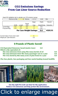 Emissions savings application calculates how much carbon dioxide is
