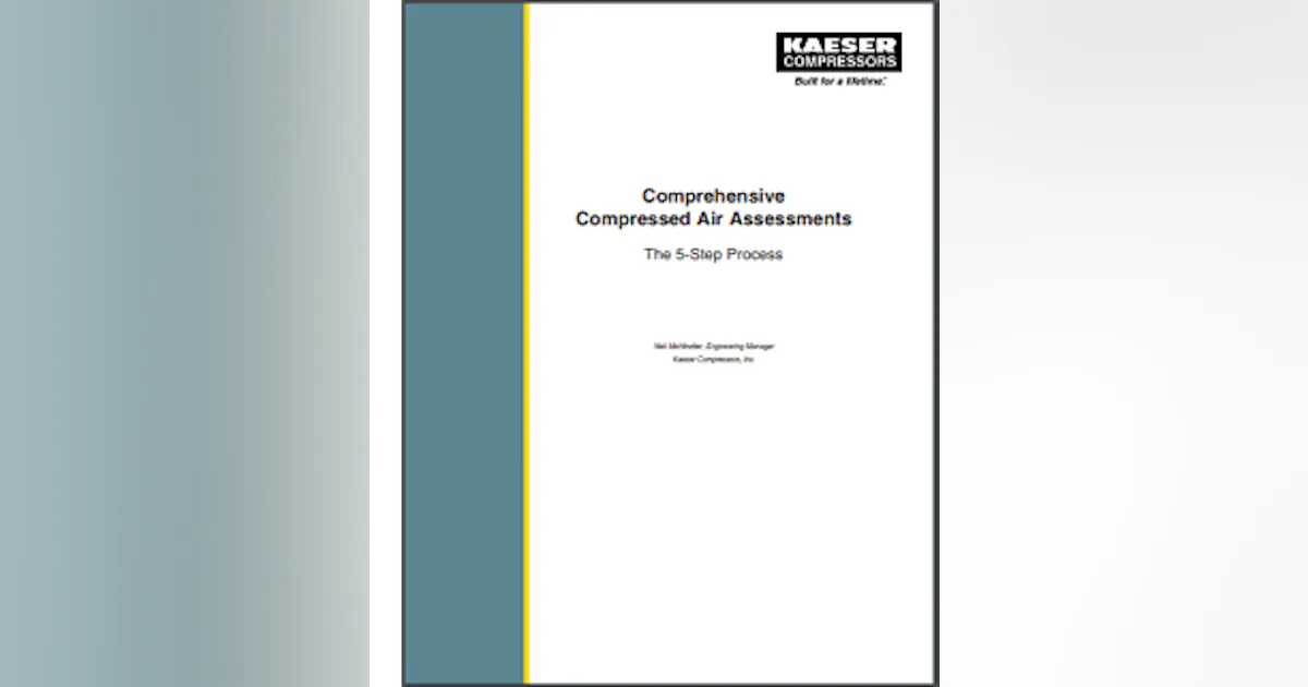 Compressor Ada Report Special Report: Comprehensive Air Assessments: The 5-Step Process ...