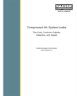Compressed Air Systems Leaks