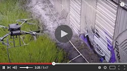 Graffiti-fighting drone is making maintenance workers’ jobs easier and safer Graffiti-fighting drone is making maintenance workers’ jobs easier and safer