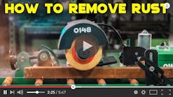Process of making a rust removal machine