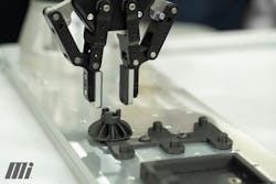 Figure 2. Selecting the appropriate end-of-arm tooling and grippers based on specific tasks and applications is critical for cobot performance. (Image courtesy of Motion Ai.) Figure 2. Selecting the appropriate end-of-arm tooling and grippers based on specific tasks and applications is critical for cobot performance. (Image courtesy of Motion Ai.)