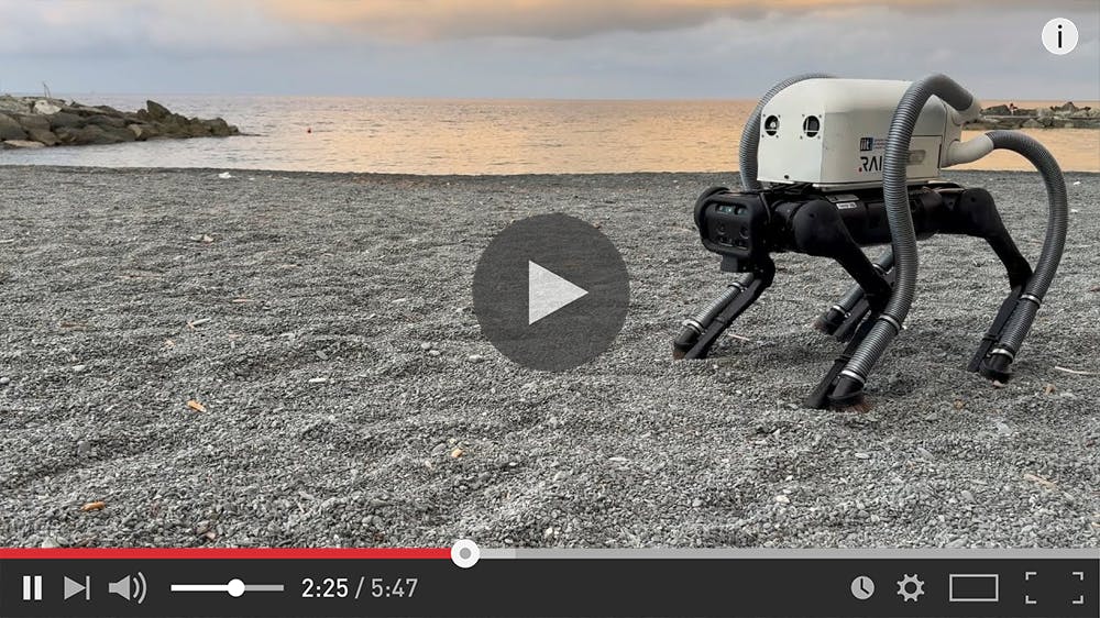 Vacuum-equipped robot dog hates trash, especially cigarette butts