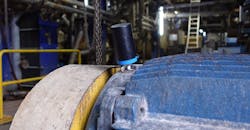 Wi-care wireless sensors collect and transmit real-time condition monitoring measurements for analytics and action. (Source: I-care Reliability). Wi-care wireless sensors collect and transmit real-time condition monitoring measurements for analytics and action. (Source: I-care Reliability).