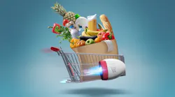 Flying cart takes grocery shopping to new heights — literally