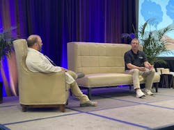 Tommy Qualls (l) and Brandon Lewis (r) of McKee Foods describe lessons learned after helping to change the reactive maintenance culture McKee Foods toward a more proactive realm. Tommy Qualls (l) and Brandon Lewis (r) of McKee Foods describe lessons learned after helping to change the reactive maintenance culture McKee Foods toward a more proactive realm.