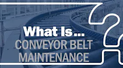 What is conveyor belt maintenance?