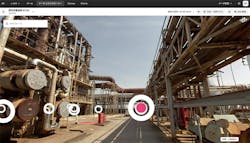 3D virtual reality view of refinery digital twin 3D virtual reality view of refinery digital twin