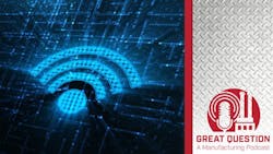 Digital rendering of the Wi-Fi symbol and Great Question Podcast logo Digital rendering of the Wi-Fi symbol and Great Question Podcast logo