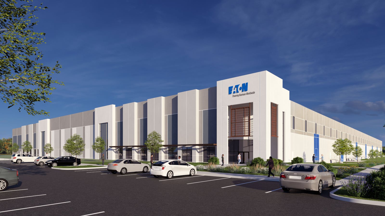 A rendering of Eaton's planned consolidated Virginia manufacturing plant.