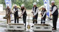 GKN Aerospace employees break symbolic ground on Sept. 10 at the new North Charlestown, N.H. facility. Image credit: GKN Aerospace