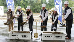 GKN Aerospace employees break symbolic ground on Sept. 10 at the new North Charlestown, N.H. facility. Image credit: GKN Aerospace