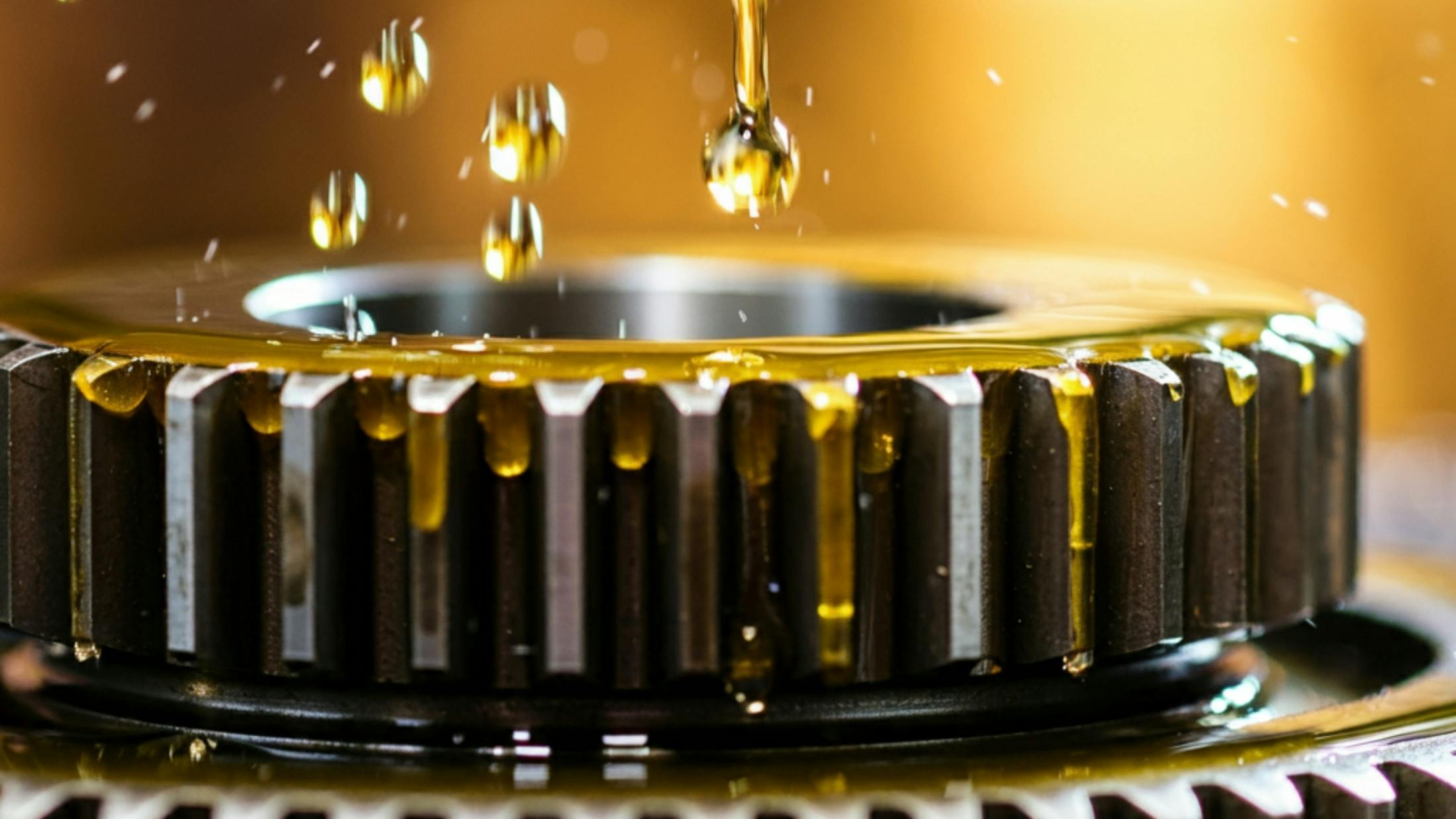 Oil dropping onto gears