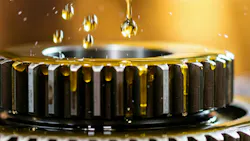 Oil dropping onto gears