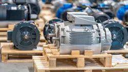 Electric motors on pallets