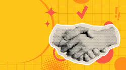 stylized handshake