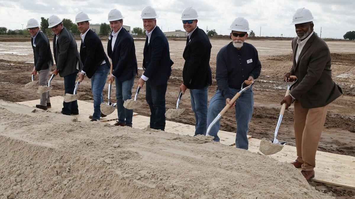 Race Rock employees break ground on Oct. 14 in Brookshire, Texas. Image credit: Race Rock