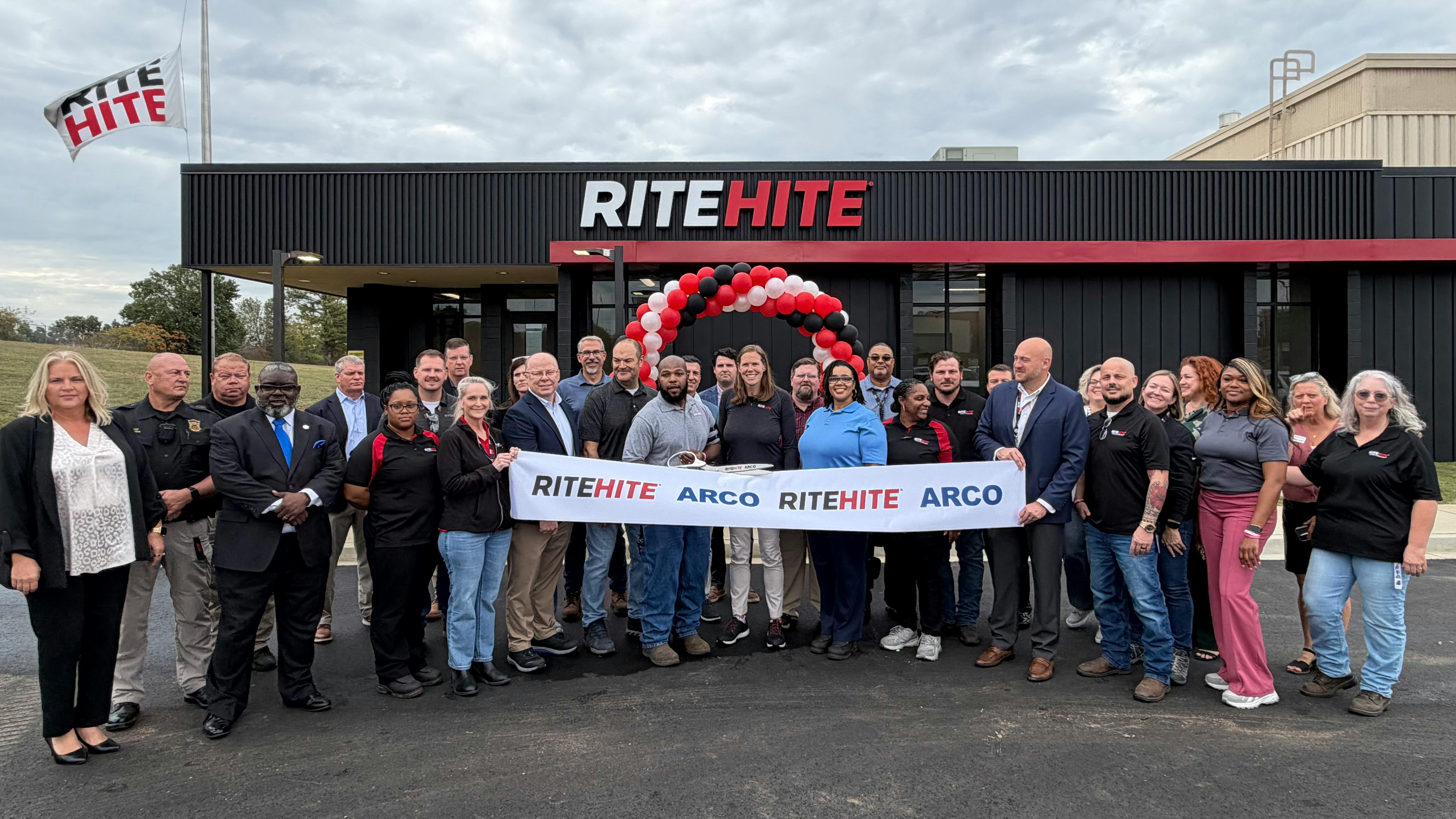 Employees of Rite-Hite Holding Corporation held a ribbon-cutting for its expanded manufacturing facility in Horn Lake, Miss. on Oct. 15. Image credit: Rite-Hite